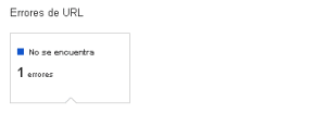 1 error de URL 404 WMT