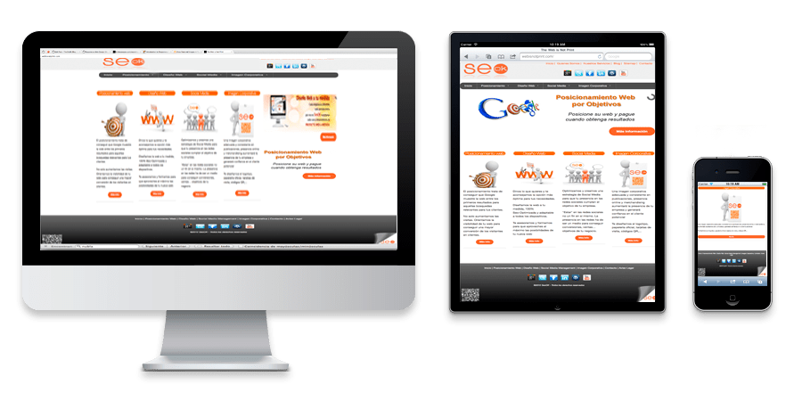 Responsive Web Design: páginas web que se adaptan a todos los dispositivos.