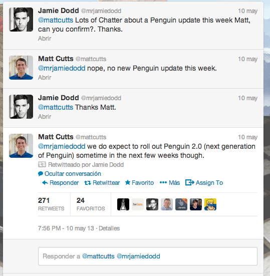 Anuncio de Penguin 2.0