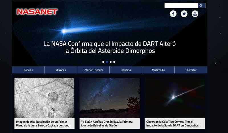 La web de la NASA no tiene cohetes porque no es una web de Marketing Digital